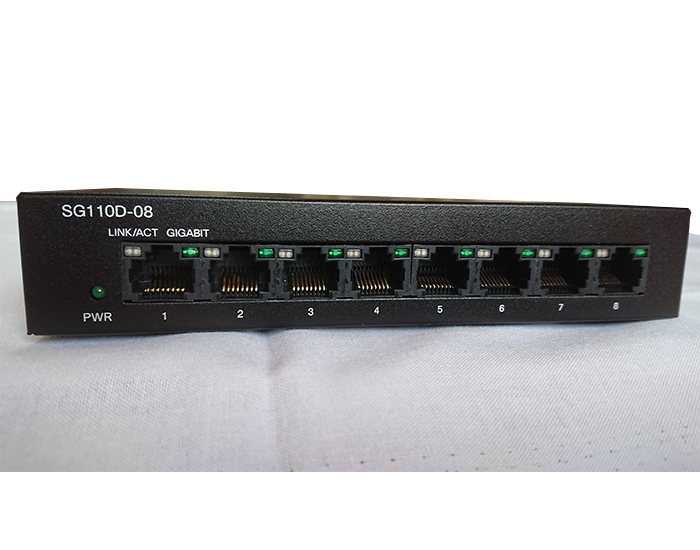 Cisco スモールビジネス スイッチ - 　 SG110D-08-JP　LAN ポート
